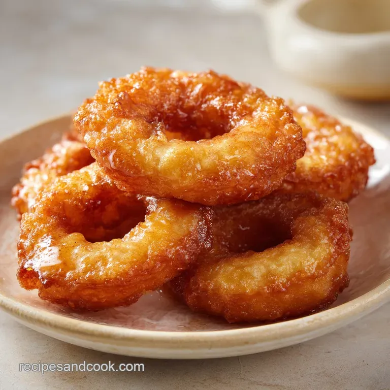 Fried Apple Rings: Crispy and Battered