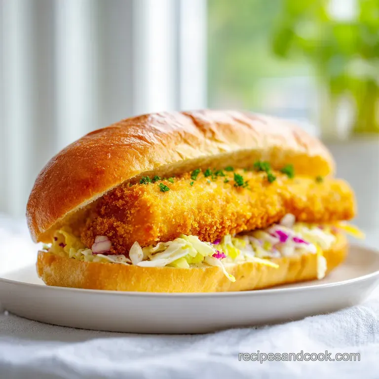 The Ultimate Crispy Fried Cod Sandwich: Golden and Crunchy