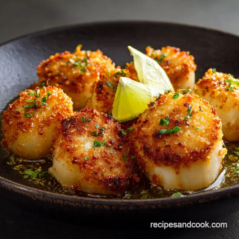 Fried Scallops: the Crispy Seaside Classic presentation