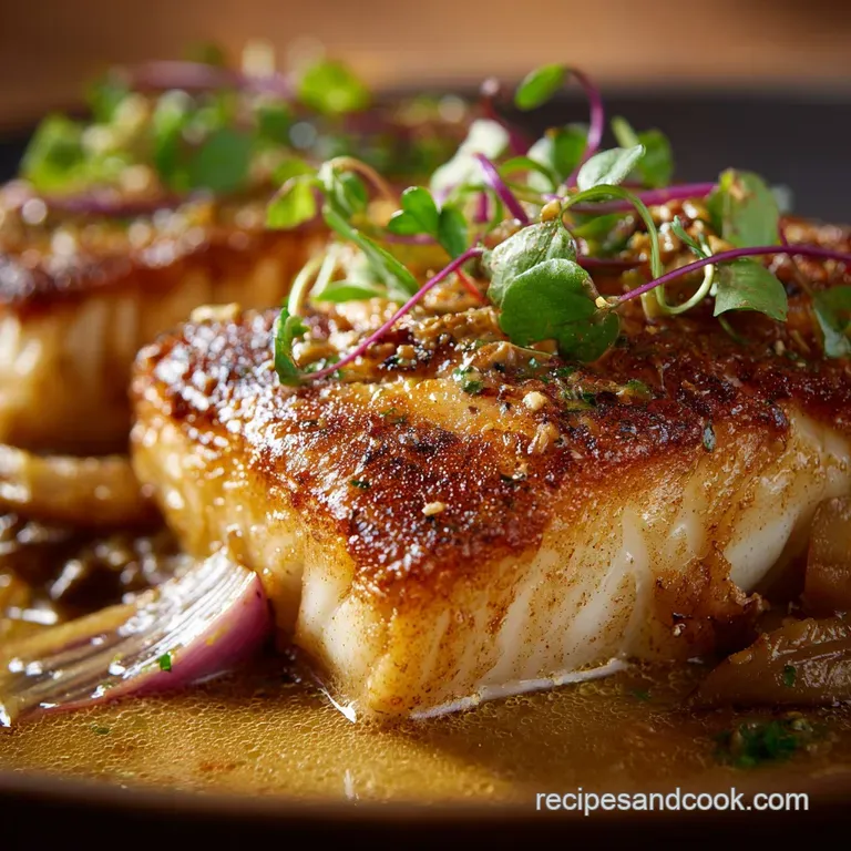 Rockfish with Brown Butter: Master the Crispy Pan-Sear Technique presentation