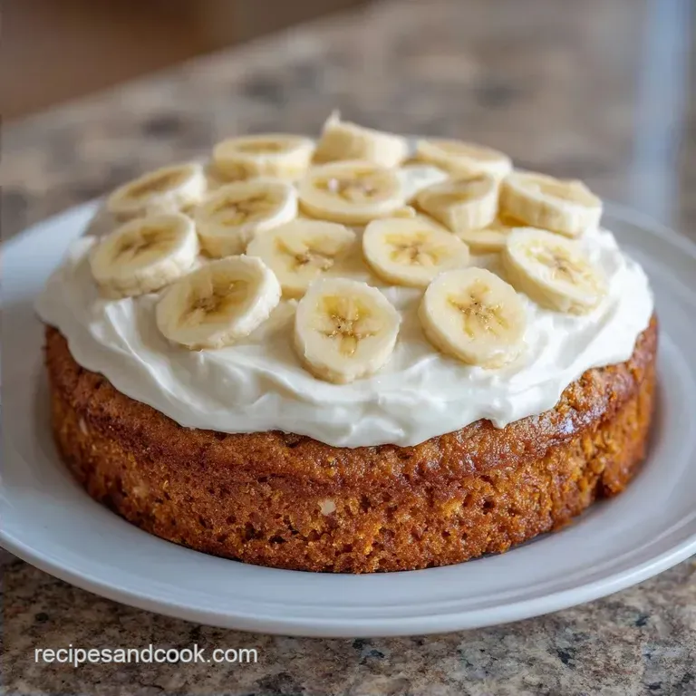 Day 22 Banana Cake with Cream Cheese Frosting