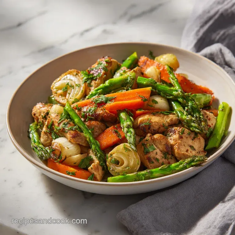 A glazed chicken thigh, glistening, sits on creamy mashed potatoes, alongside vibrant green beans, plated elegantly. Comf...