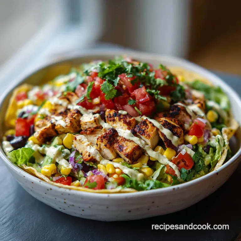 Easy Chicken Taco Salad in 20 Minutes