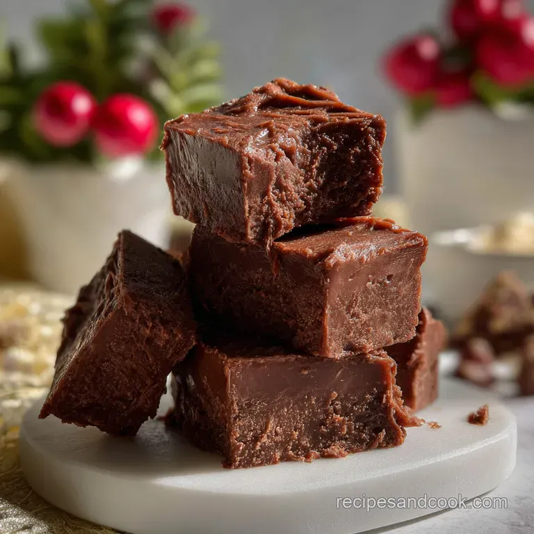 The Easiest Fudge Recipe: 10-Minute Prep presentation