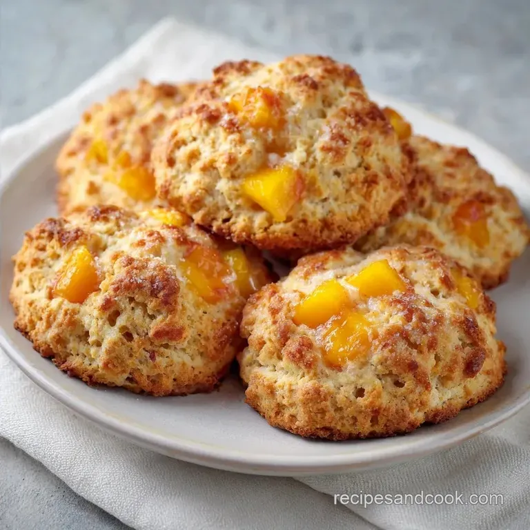 Easy Peach Scones: Flaky and Tender