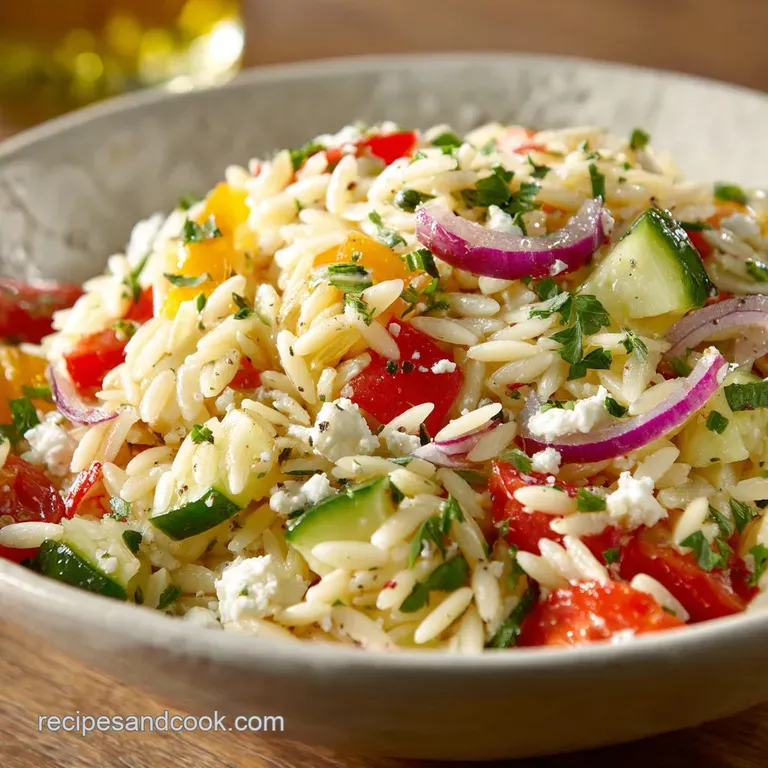 Summer Potluck Recipes: The Glorious Greek Orzo Salad with Feta
