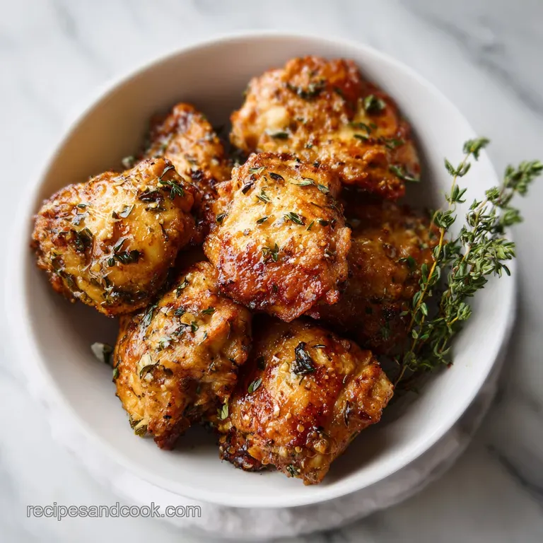 Thyme Chicken Thighs: Crispy Skin Finish