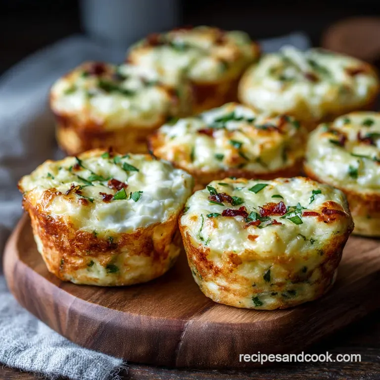 Egg White Bites: Fluffy Spinach and Feta High-Protein Breakfast presentation