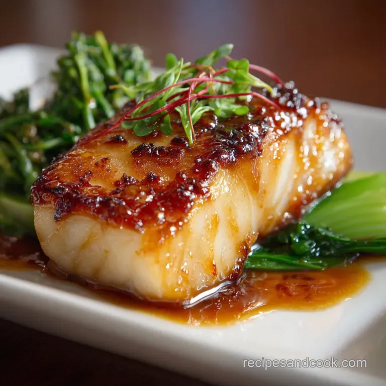 Glazed Miso Cod: Restaurant-Quality Fillets Made Easy at Home presentation