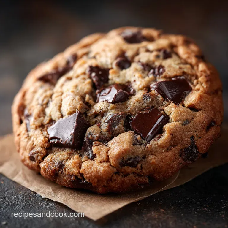 Crumbl Chocolate Chip Cookie: Giant Gooey Style Recipe presentation