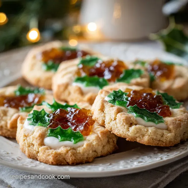 Christmas Cookies: Jolly Holly Stained Glass Sugar Cookies presentation
