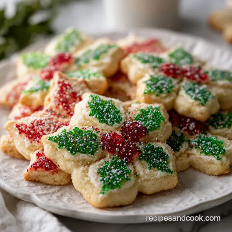 Christmas Cookies: Jolly Holly Stained Glass Sugar Cookies