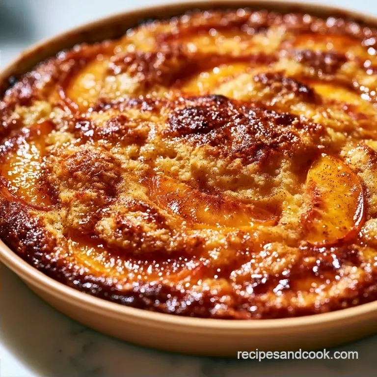 Peach Cobbler: Golden and Jammy