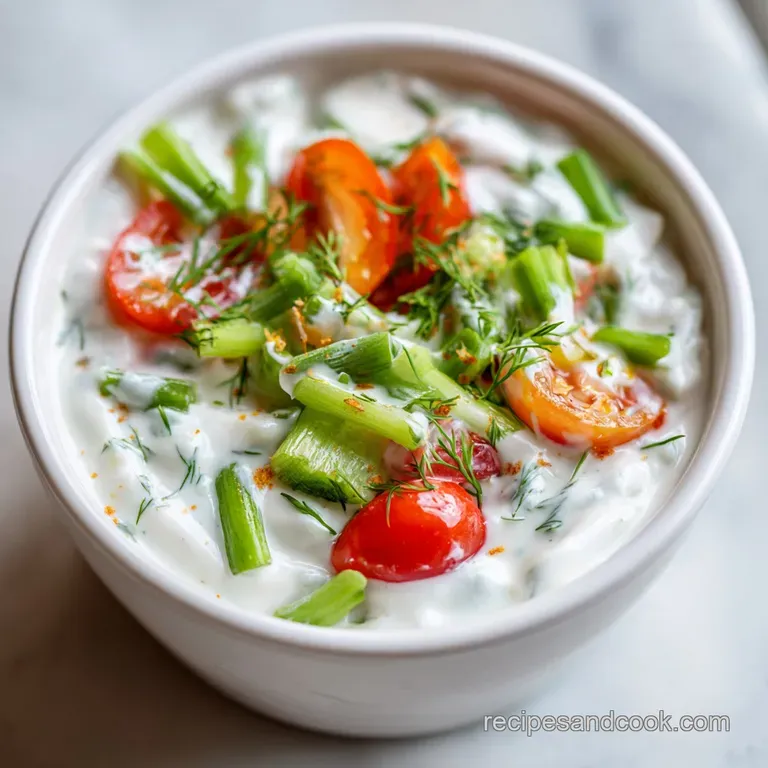 A clear glass bottle filled with smooth, pale green ranch dressing, a sprig of dill peeking out.