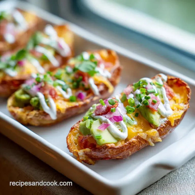Insane Appetizer with Loaded Potato Skins