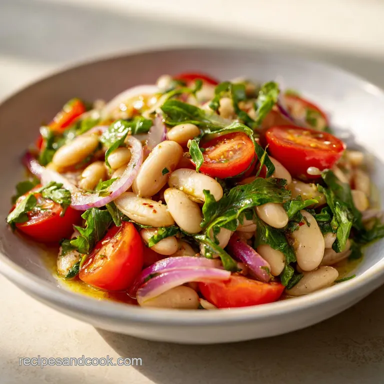 Mediterranean White Bean Salad: Zesty & Creamy