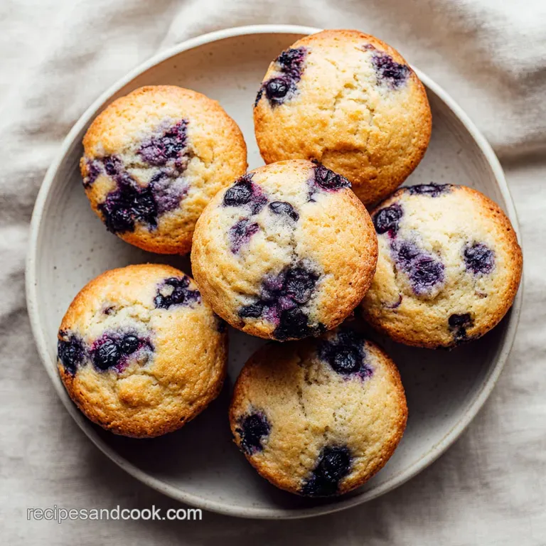 OneBowl Greek Yogurt Blueberry Muffins: Velvety Crumb