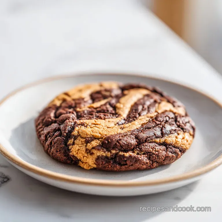 Peanut Butter Brownie Swirl Cookies: Chewy and Rich