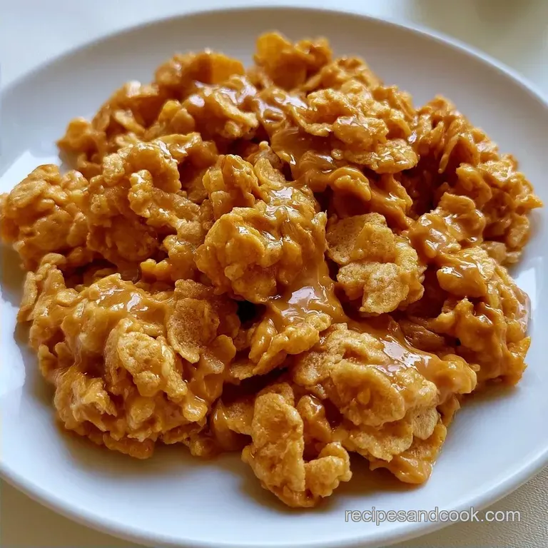 Old Fashioned Peanut Butter Cornflake Cookies: No Bake
