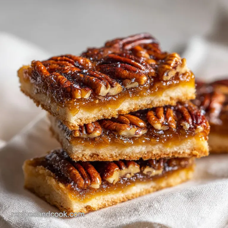 Turtle Bars: Buttery Shortbread & Pecan Caramel