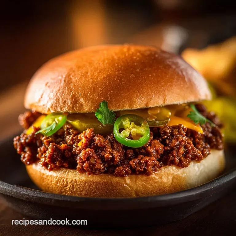 Sloppy Joe: the Proper Mess with Chefs Rich Umami Sauce presentation