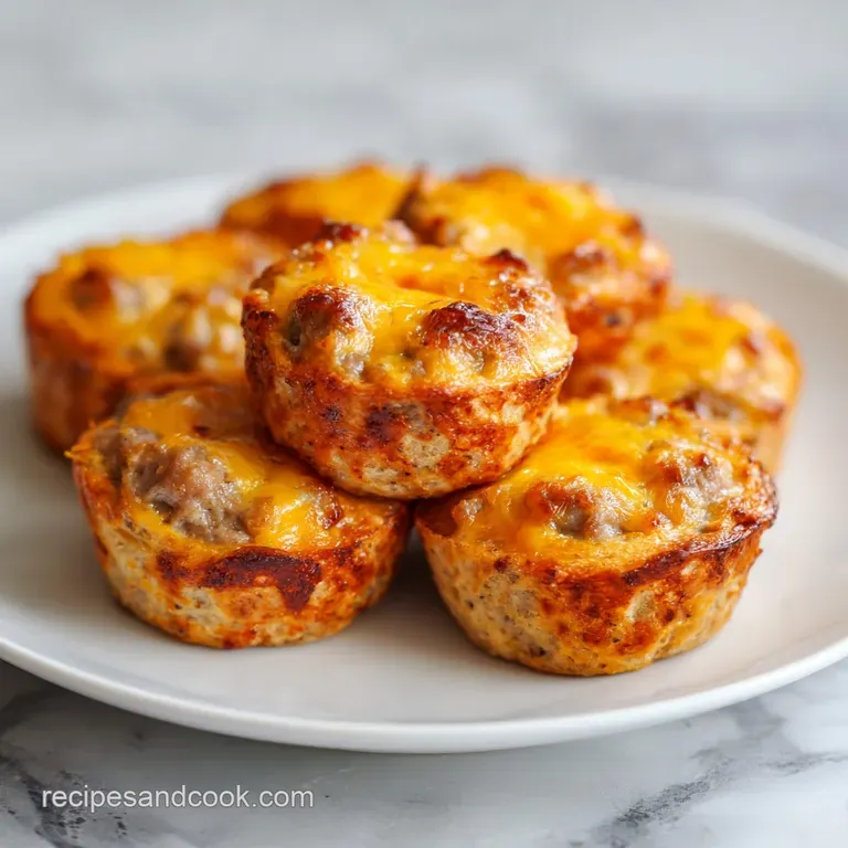 Rotel Sausage Balls with Sharp Cheddar
