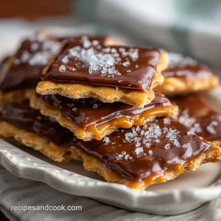 Saltine Cracker Candy: Buttery Toffee Bark