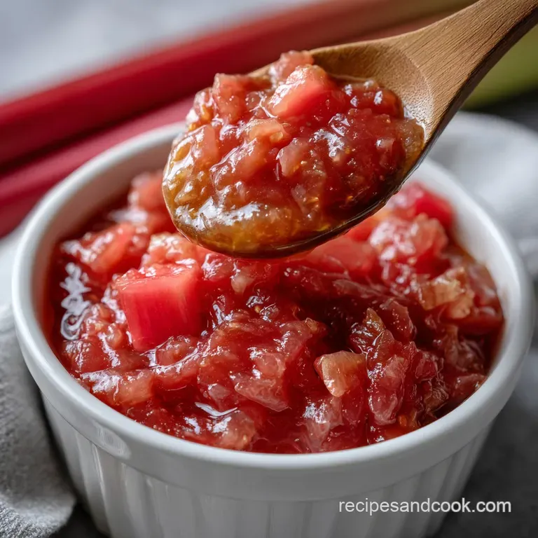 Rhubarb Sauce: Simple Stewed Perfection