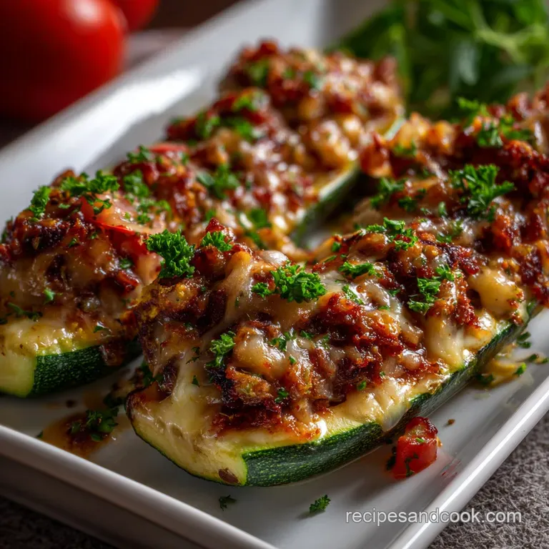 The Ultimate 35-Minute Zucchini Boats presentation