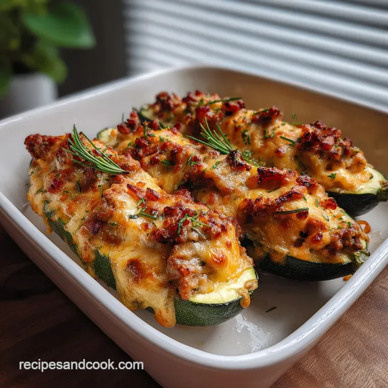 Zucchini Boats: 35-Minute Ground Beef Recipe